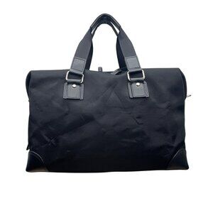 AMC Networks Black Nylon & Leather  Adjustable Shoulder Strap Duffle Bag Sz XL